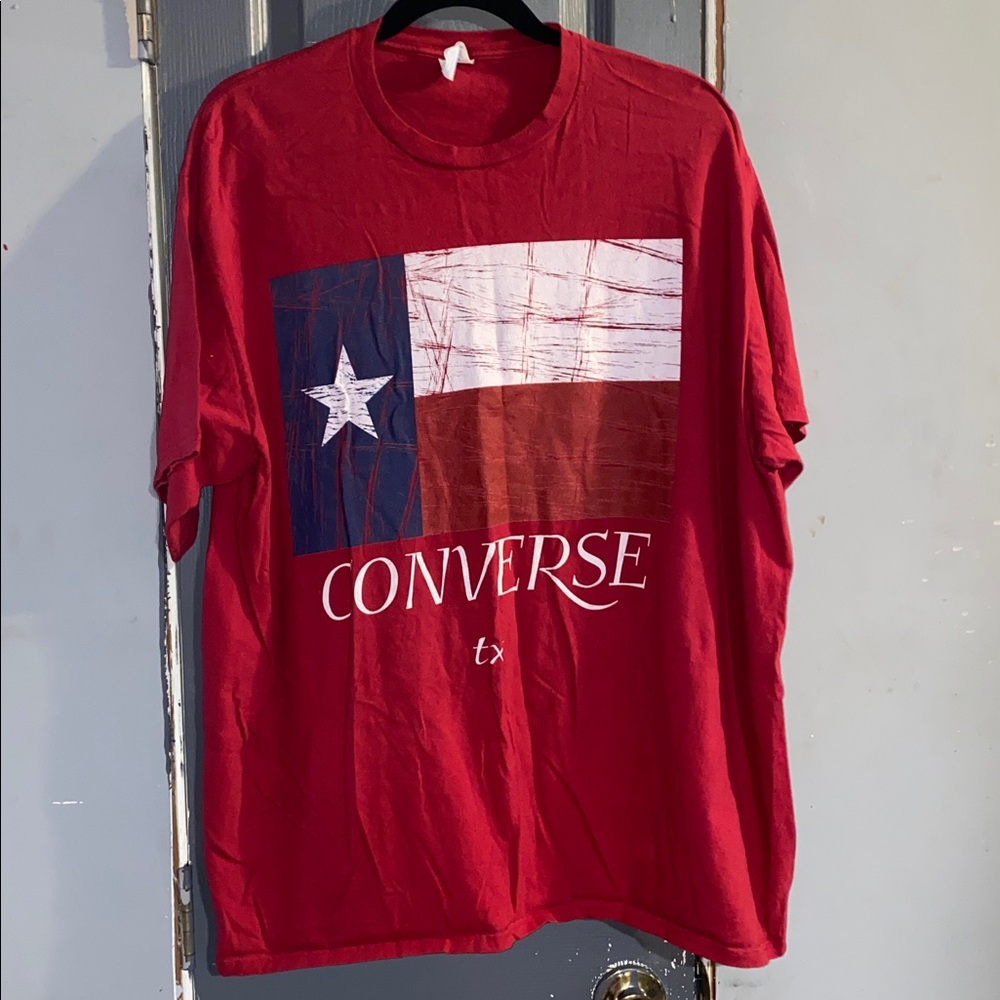 Converse Red Texas Graphic T-Shirt